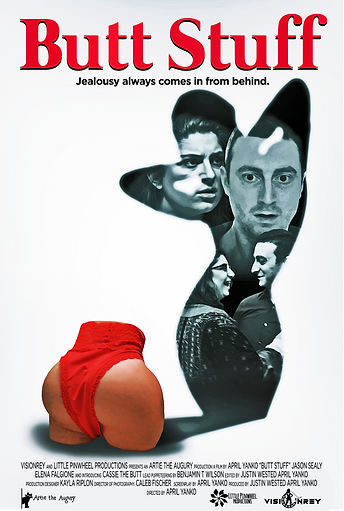 poster for a film called Butt Stuff created by April Yanko
